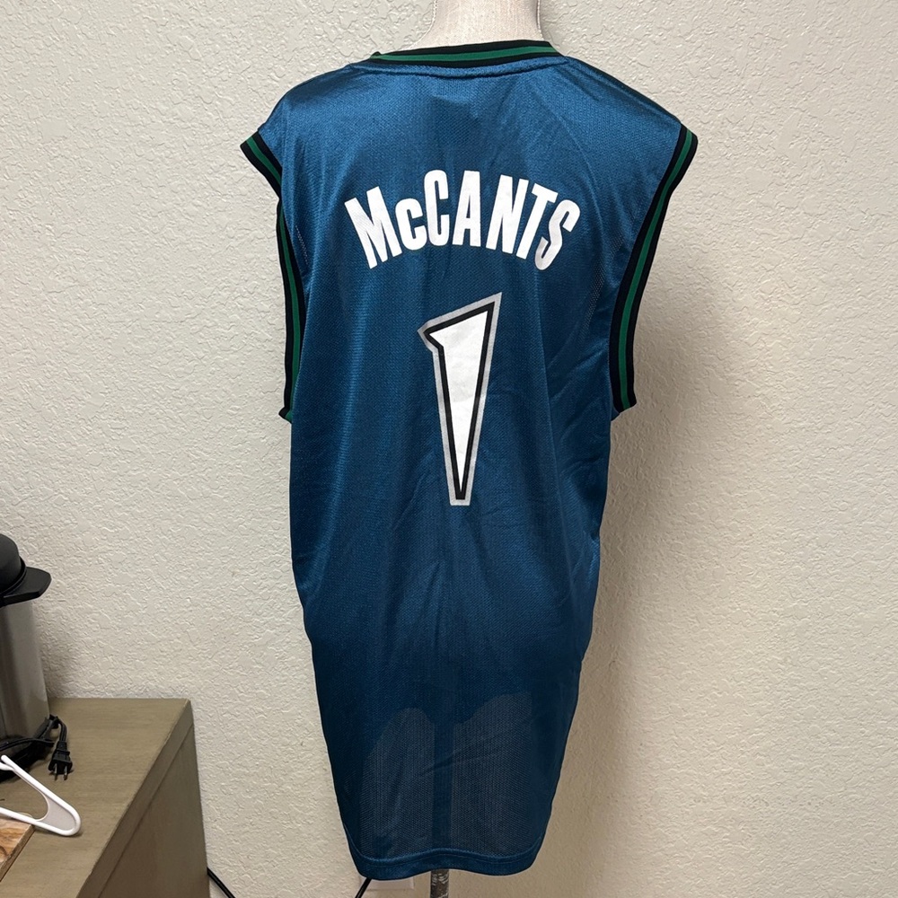 Adidas Timberwolves Teal Jersey with Number 1 - Picture 13 of 16